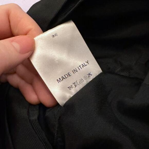 Flavio Castellani Made in Italy Black Ruched Mini Skirt Size M (6) - Picture 7 of 9